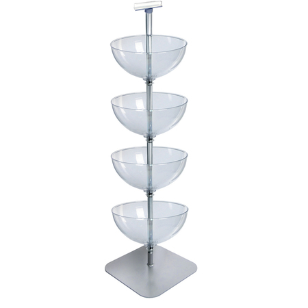 AZAR DISPLAYS Four-Tier 16" Bowl Floor Display 751604